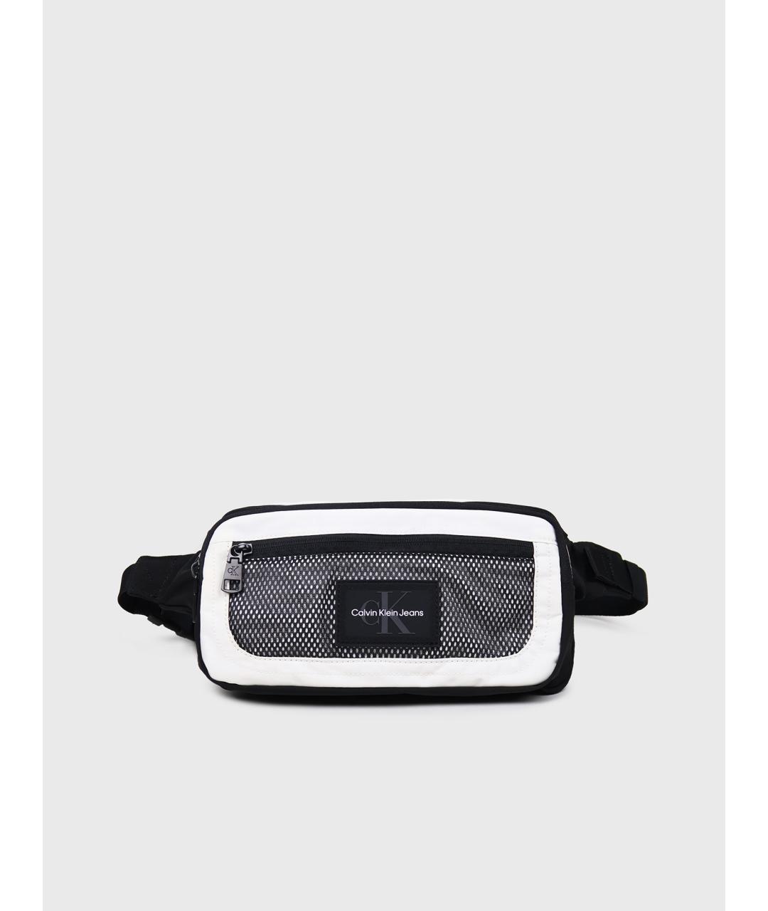 CALVIN KLEIN Белая синтетическая поясная сумка, фото 10