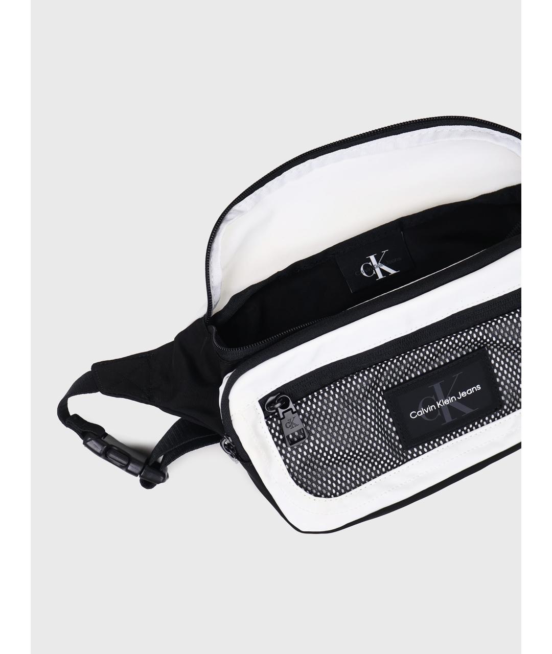 CALVIN KLEIN Белая синтетическая поясная сумка, фото 4
