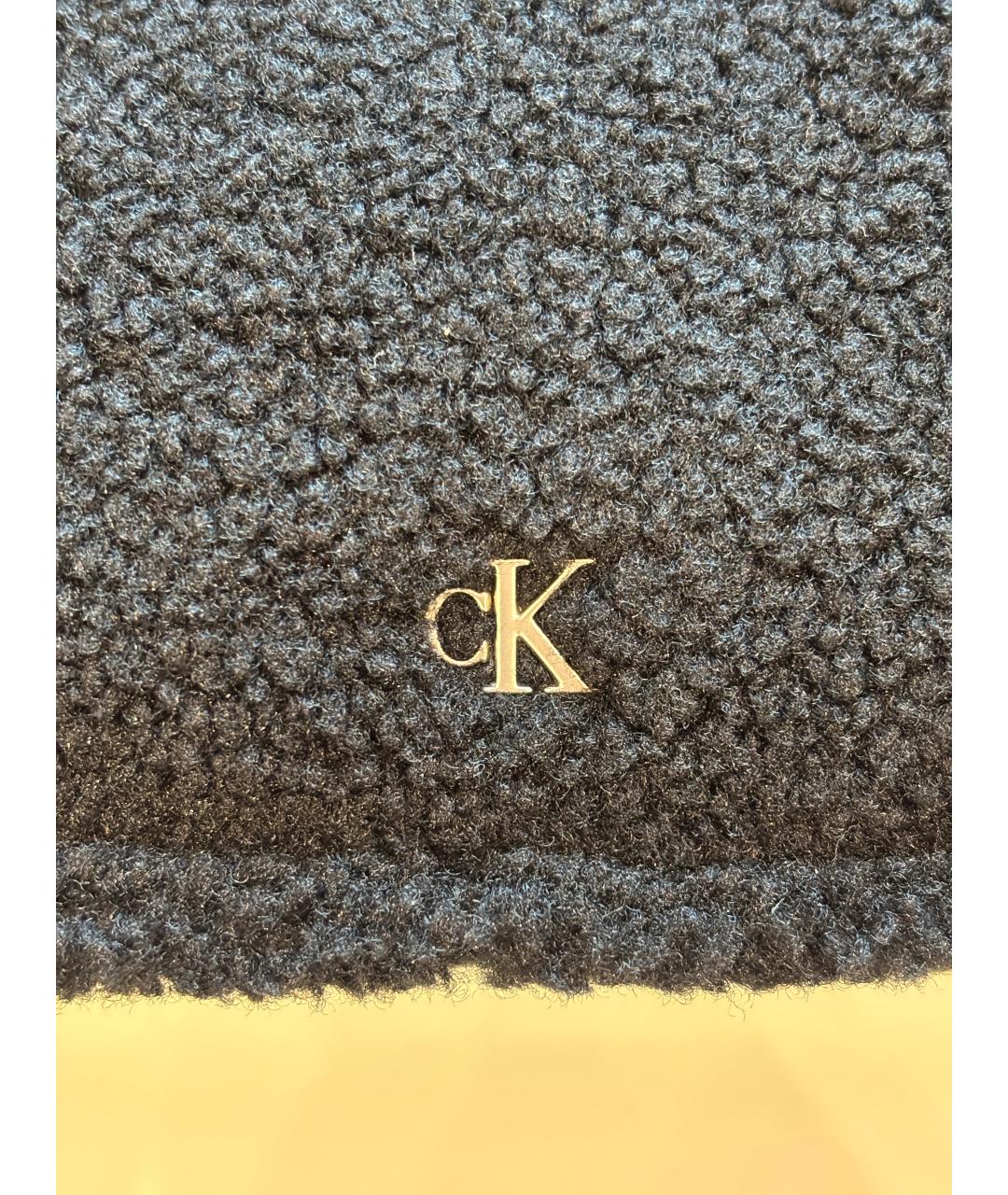 CALVIN KLEIN Черная синтетическая сумка с короткими ручками, фото 7