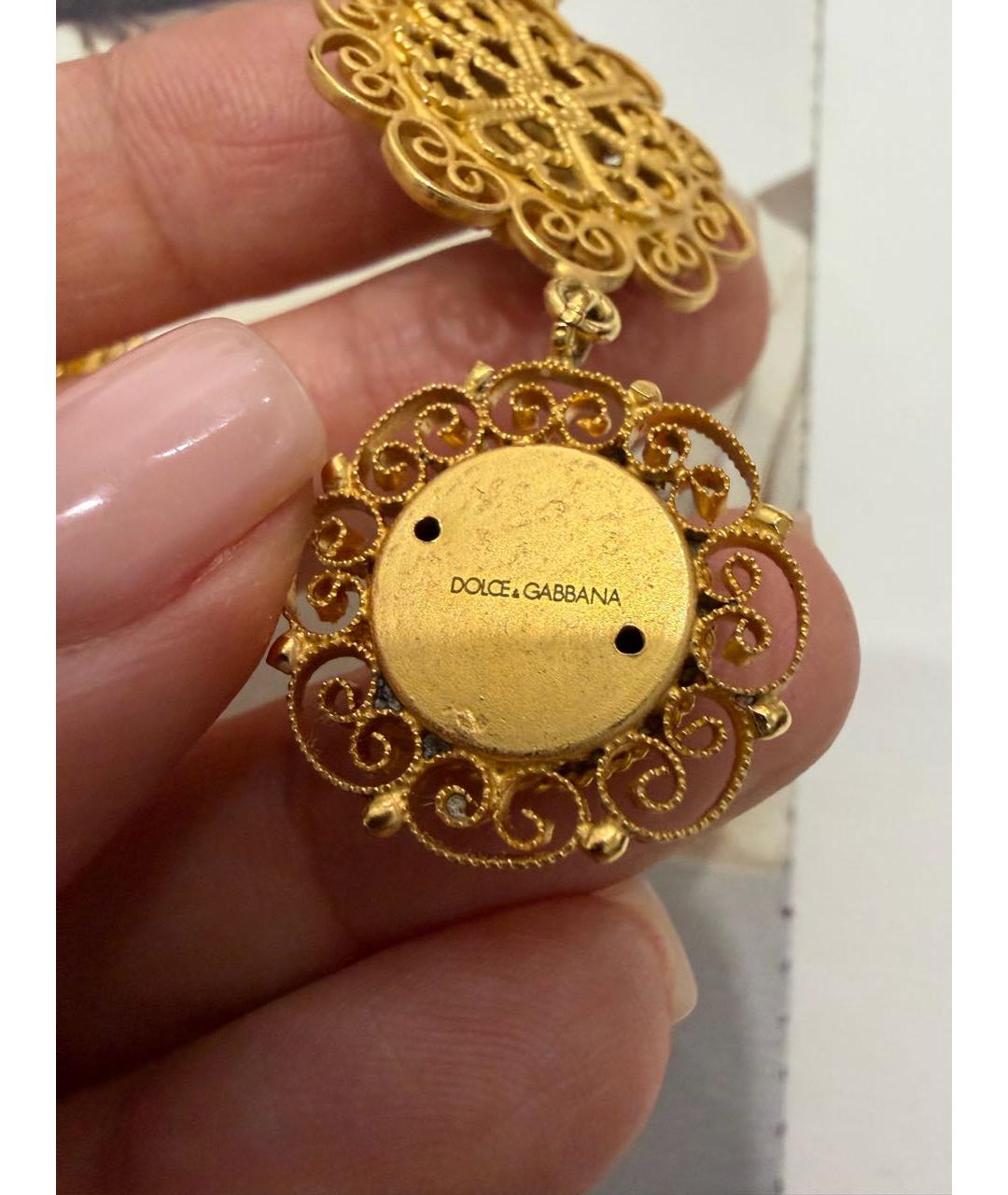 DOLCE&GABBANA Золотые серьги, фото 3
