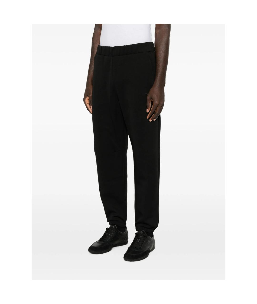 CALVIN KLEIN Черные полиэстеровые повседневные брюки, фото 2