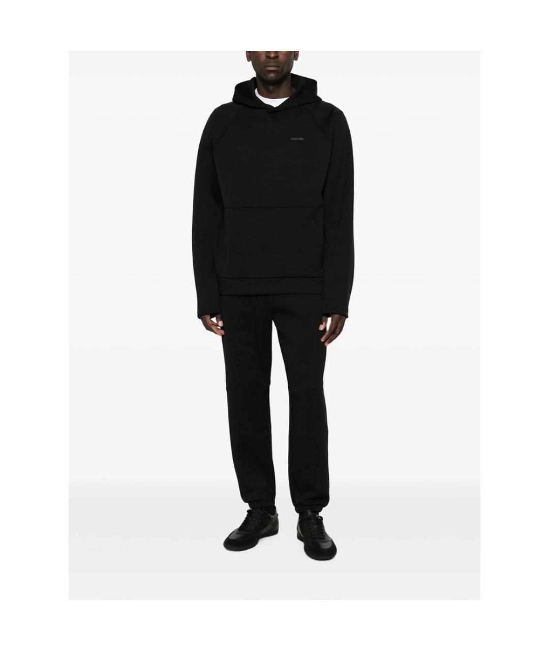 CALVIN KLEIN Черные полиэстеровые повседневные брюки, фото 3