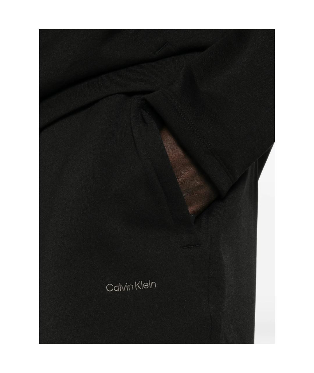 CALVIN KLEIN Черные полиэстеровые шорты, фото 4
