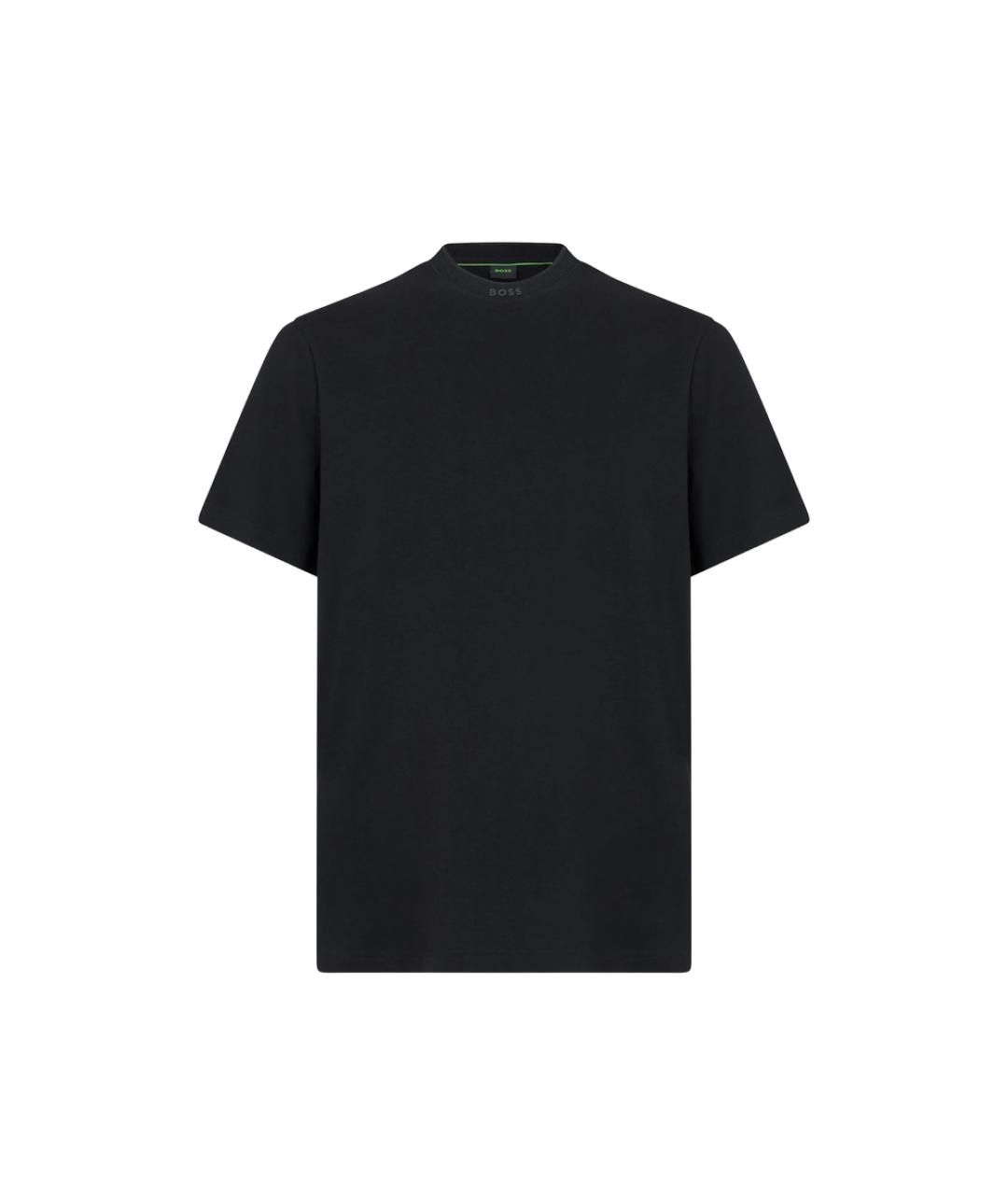 HUGO BOSS Черная хлопковая футболка, фото 1