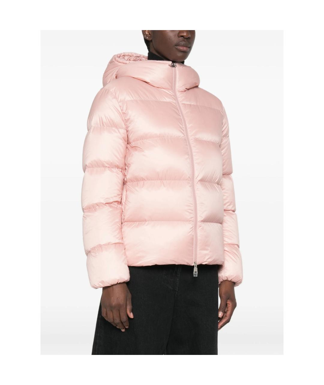 MONCLER Розовая полиамидовая куртка, фото 2