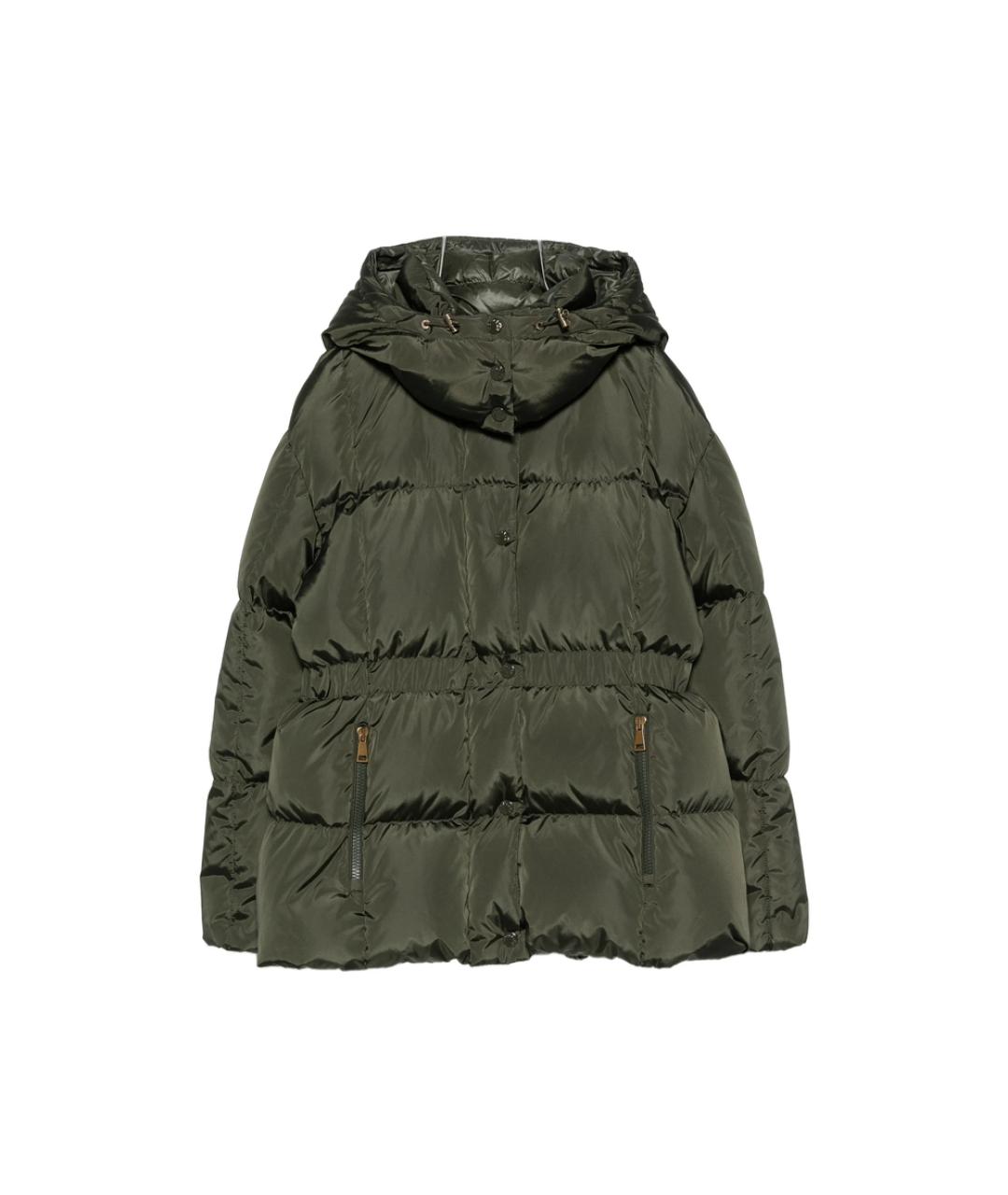 MONCLER Зеленая полиамидовая куртка, фото 1