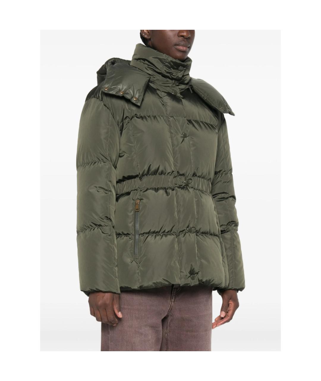MONCLER Зеленая полиамидовая куртка, фото 2
