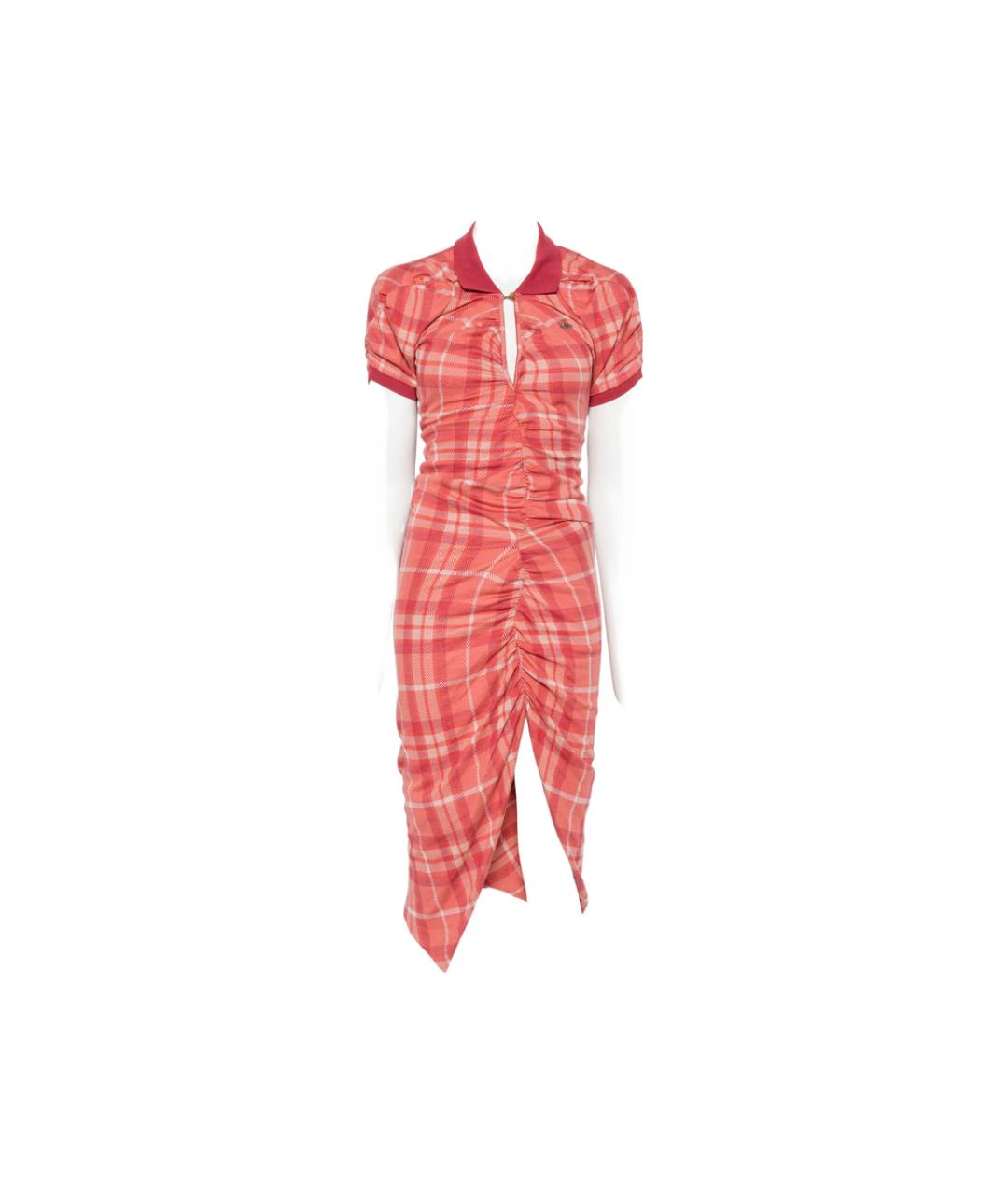 VIVIENNE WESTWOOD Красное хлопковое повседневное платье, фото 1
