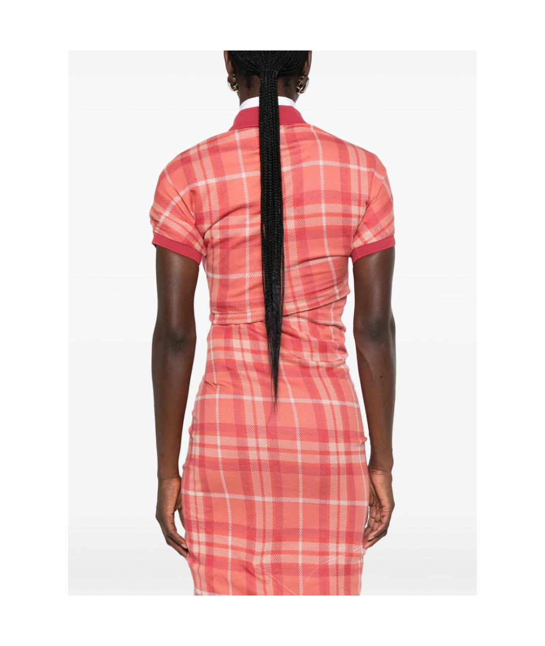 VIVIENNE WESTWOOD Красное хлопковое повседневное платье, фото 3
