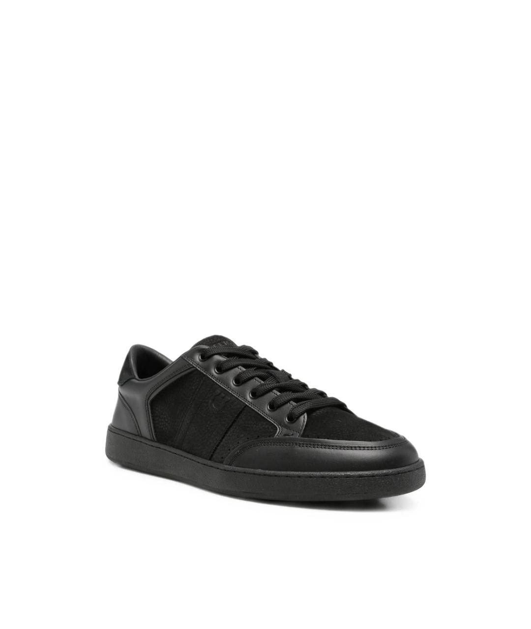 FERRAGAMO Черные низкие кроссовки / кеды, фото 3