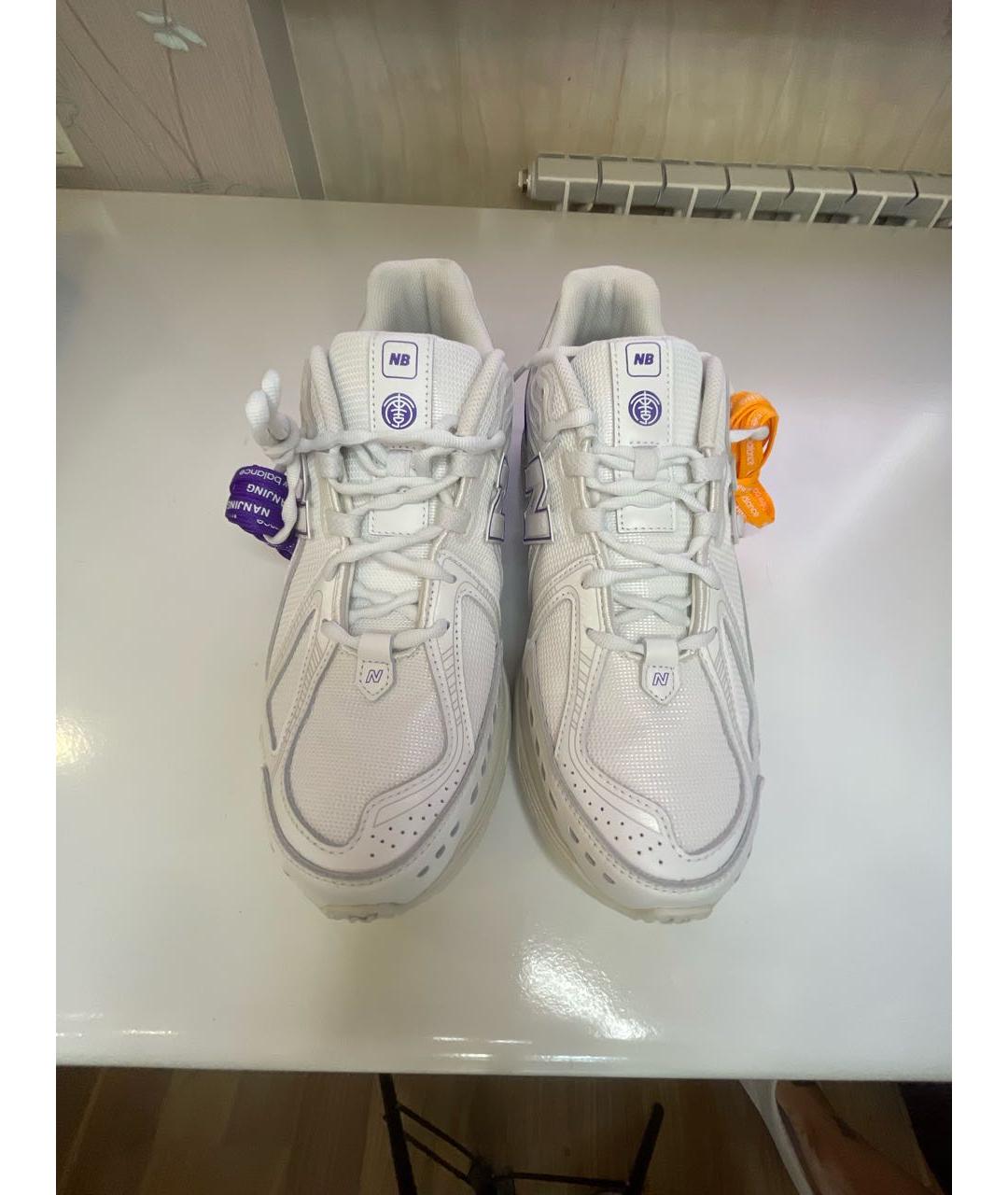 NEW BALANCE Белые текстильные низкие кроссовки / кеды, фото 2