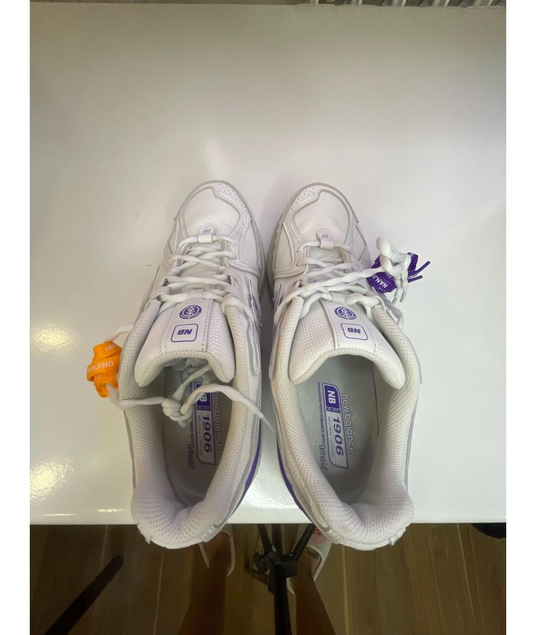 NEW BALANCE Белые текстильные низкие кроссовки / кеды, фото 3