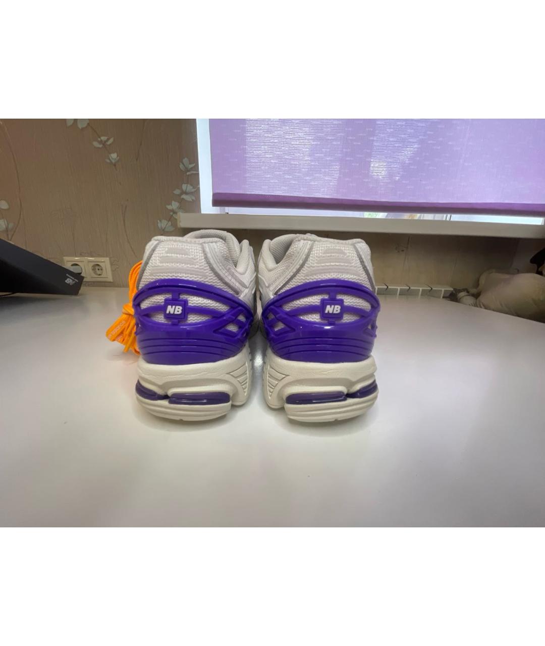 NEW BALANCE Белые текстильные низкие кроссовки / кеды, фото 4