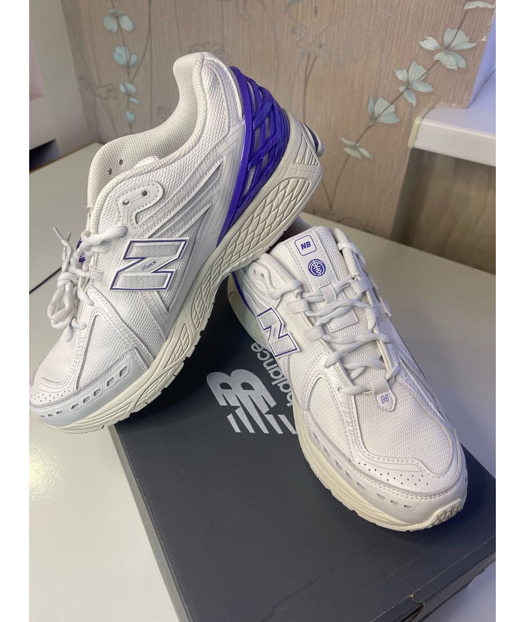 NEW BALANCE Белые текстильные низкие кроссовки / кеды, фото 5