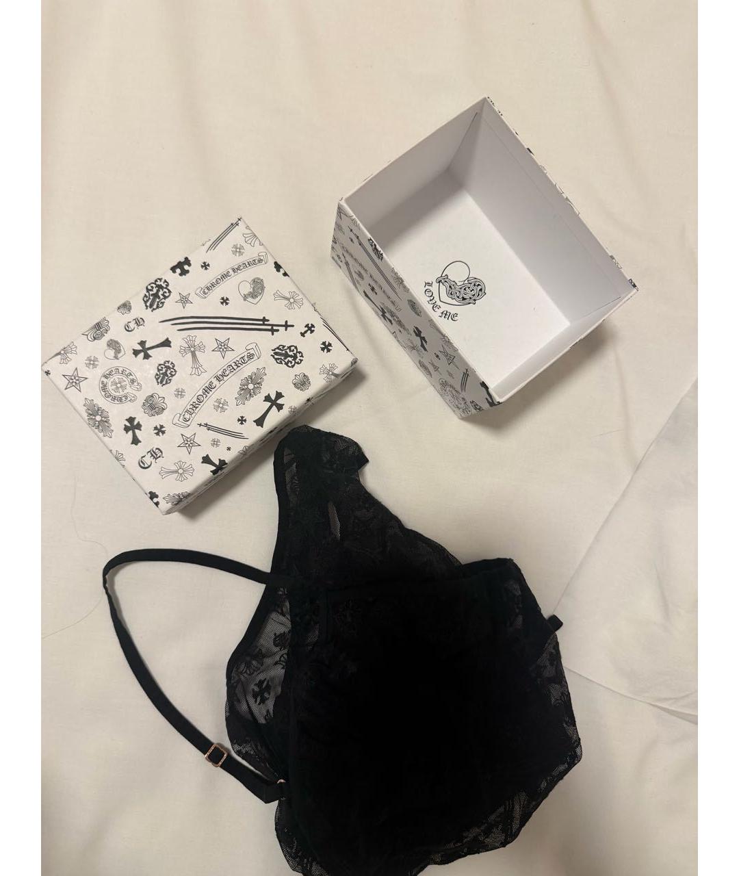 CHROME HEARTS Черное полиэстеровое боди, фото 4