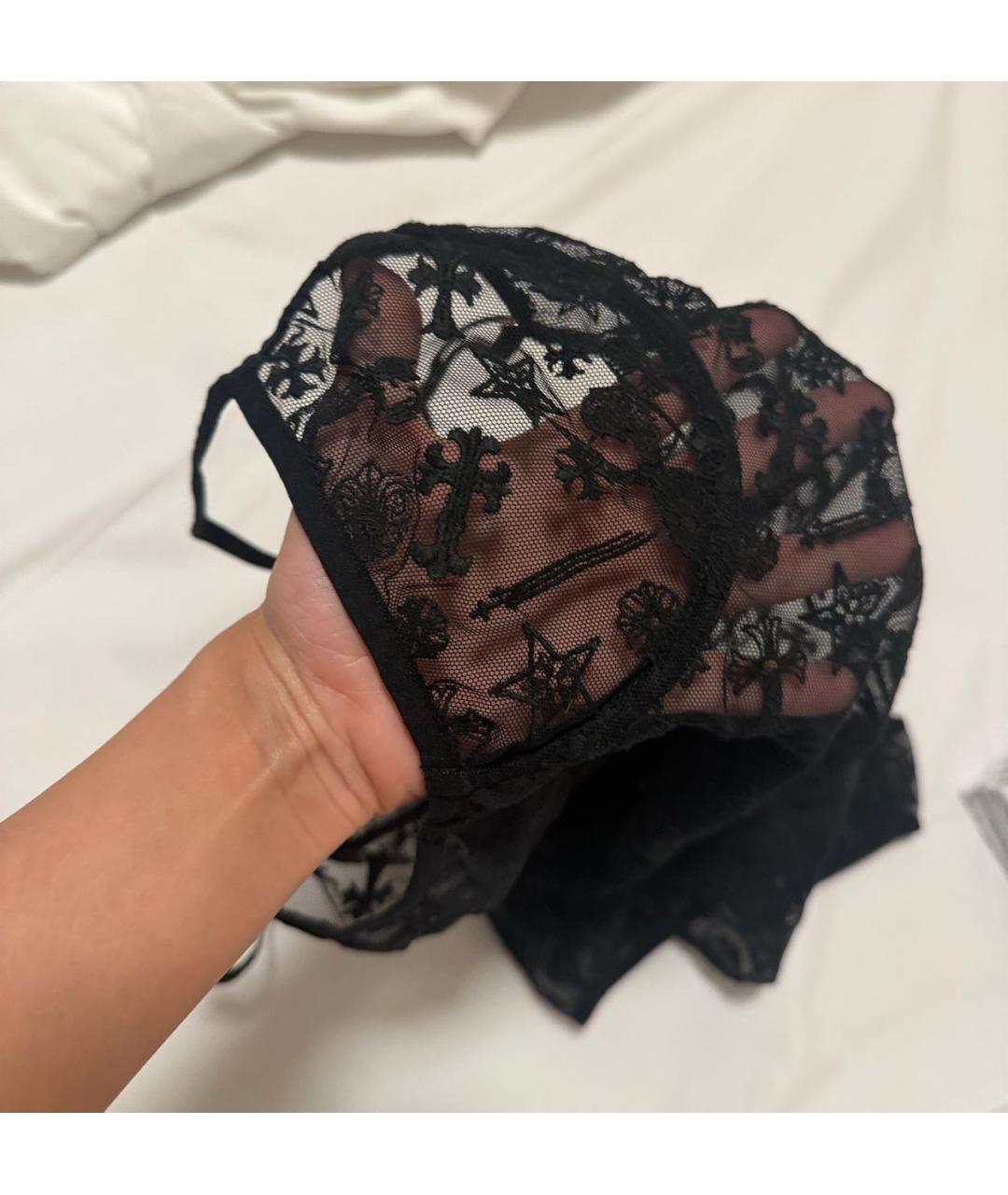 CHROME HEARTS Черное полиэстеровое боди, фото 8