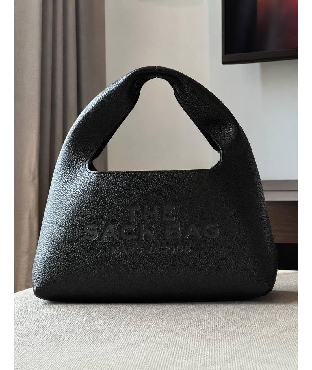 MARC JACOBS Черная кожаная сумка с короткими ручками, фото 5