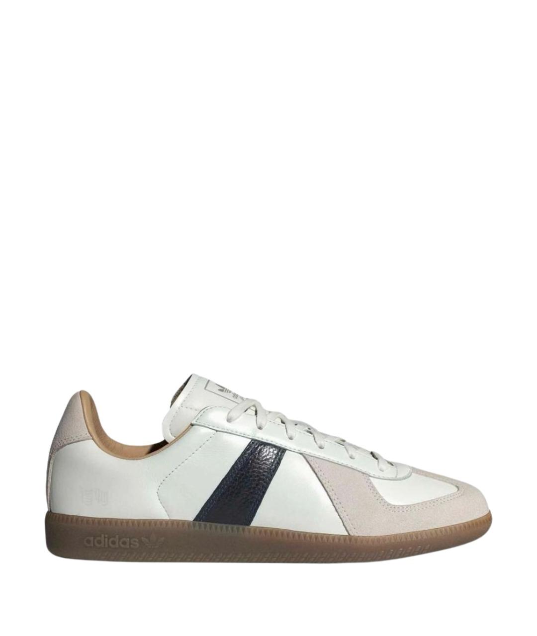ADIDAS Белые кожаные низкие кроссовки / кеды, фото 1