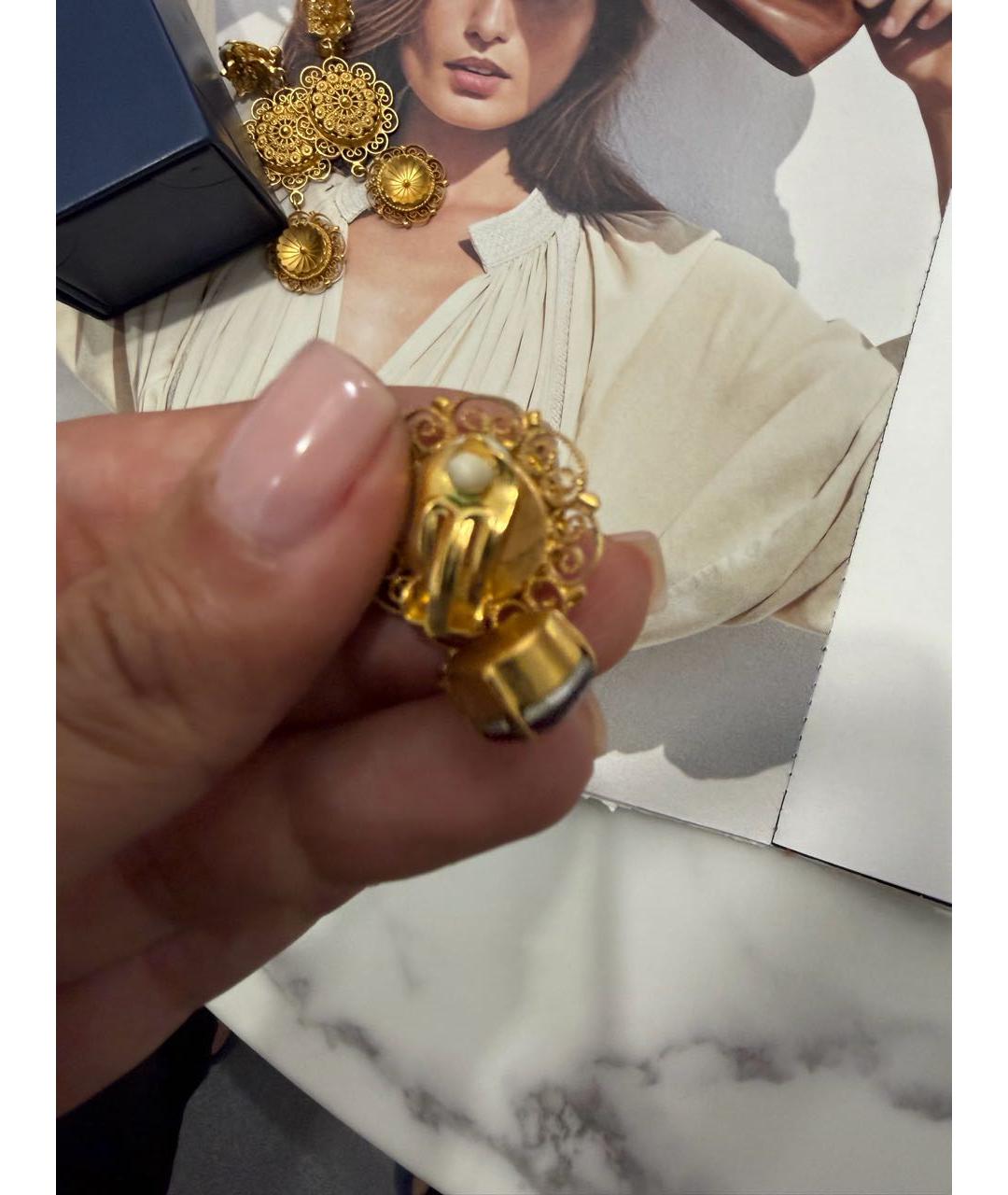 DOLCE&GABBANA Золотые серьги, фото 6