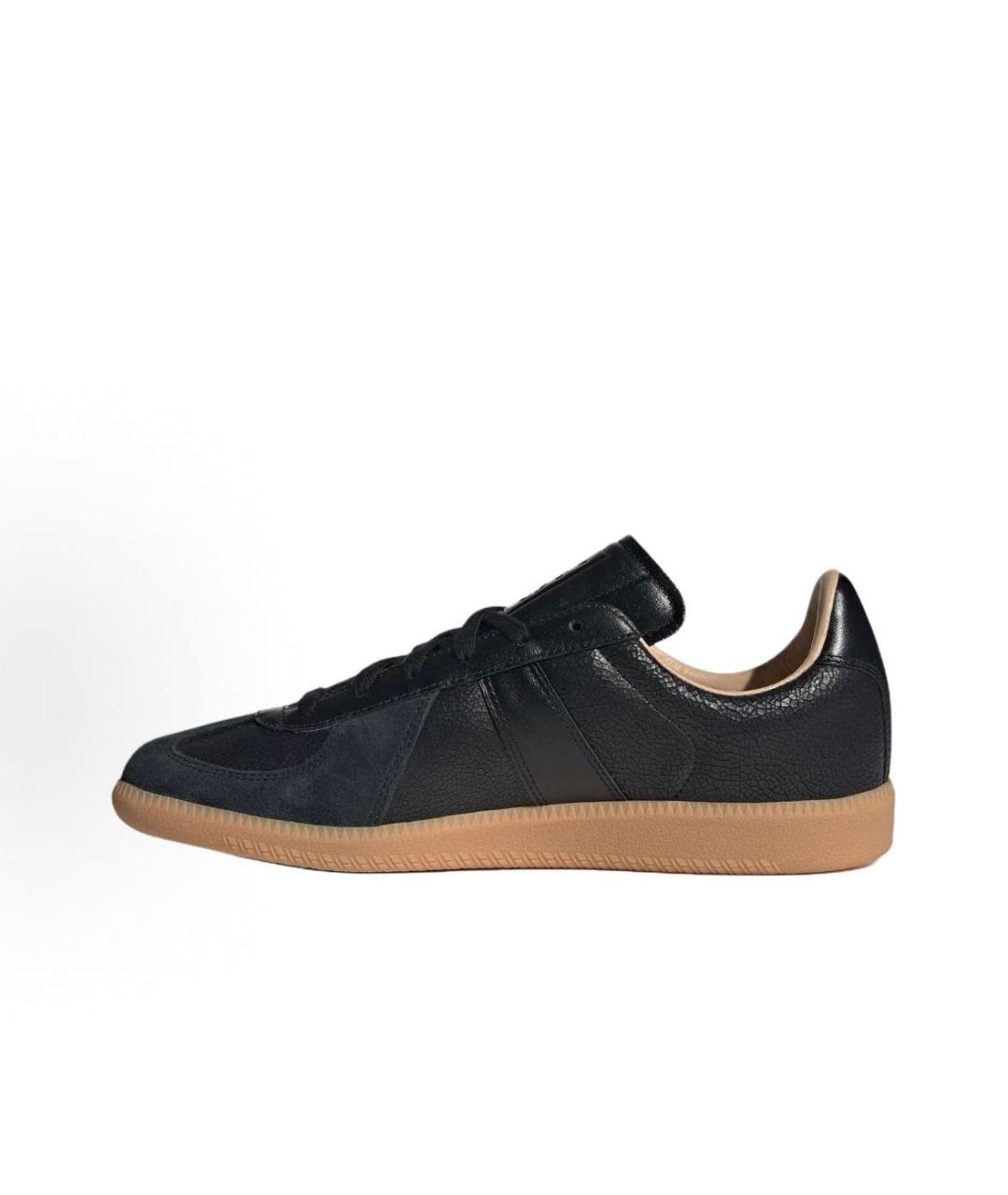 ADIDAS Черные кожаные кроссовки, фото 2