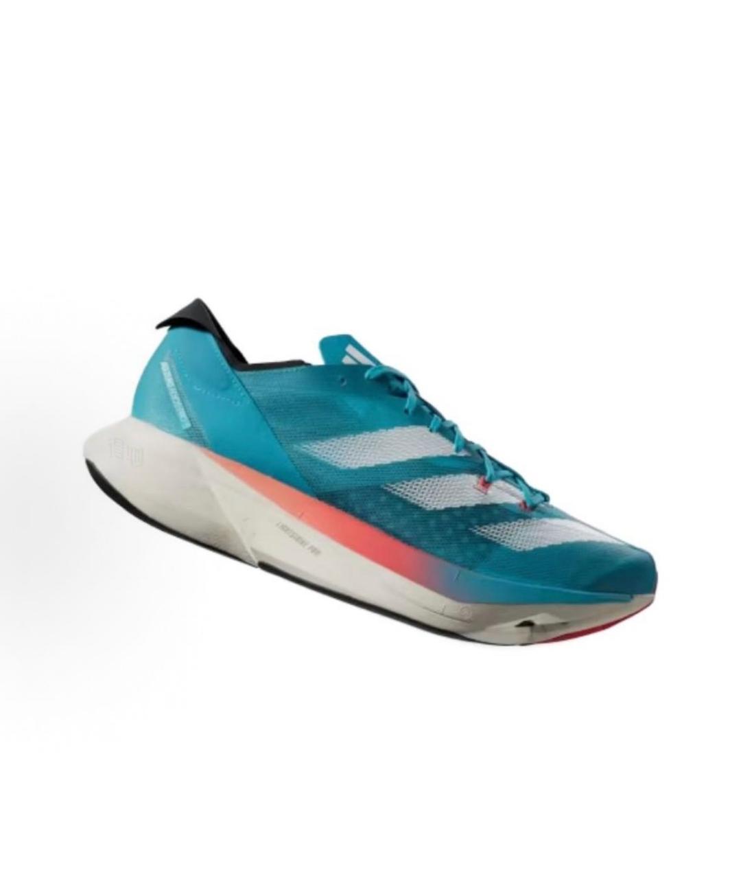 ADIDAS Голубые текстильные кроссовки, фото 3