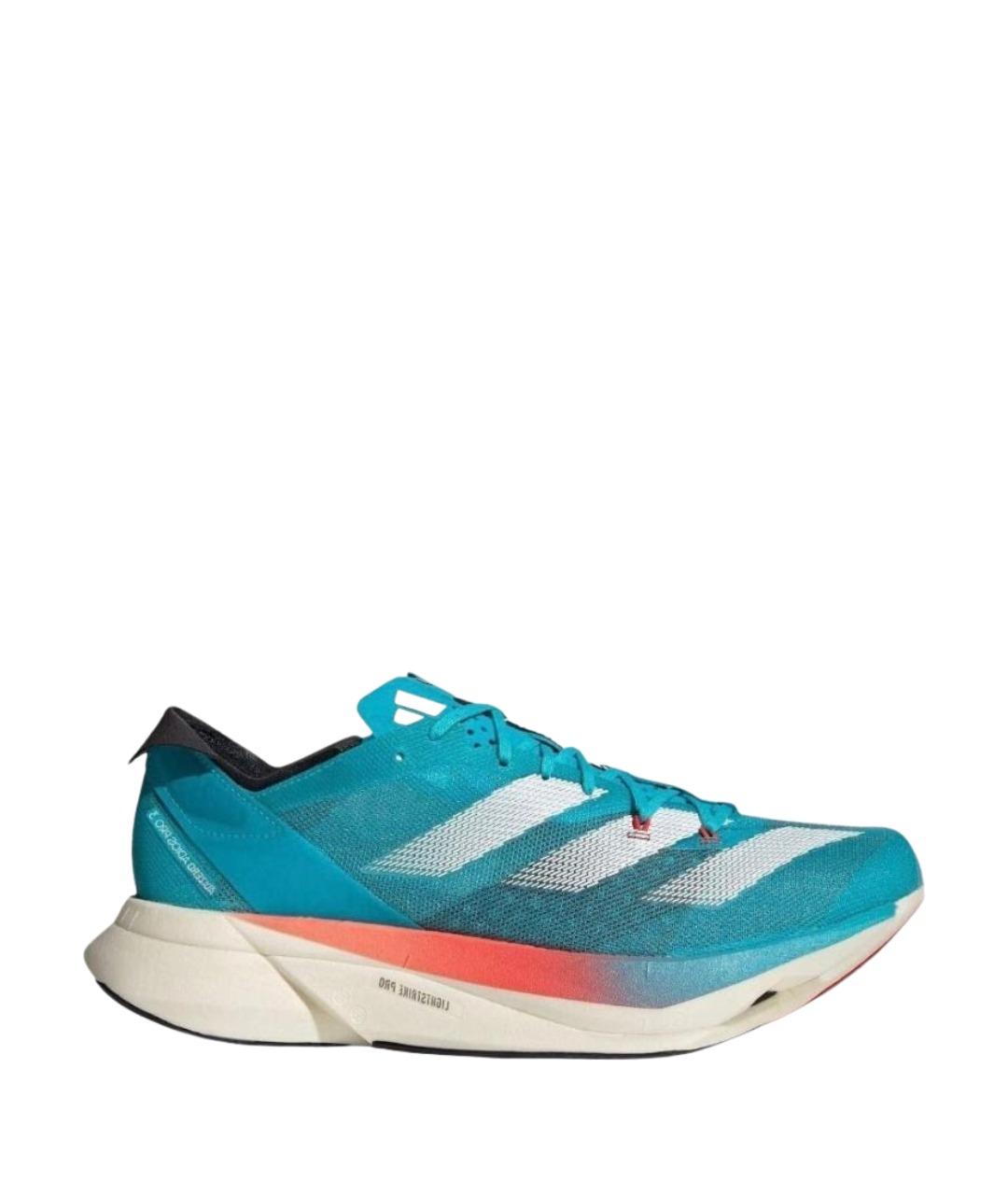 ADIDAS Голубые текстильные кроссовки, фото 1