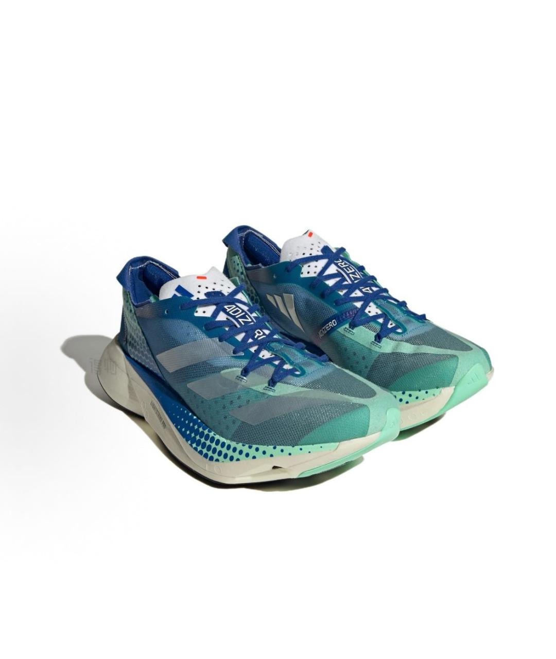 ADIDAS Синие текстильные кроссовки, фото 3