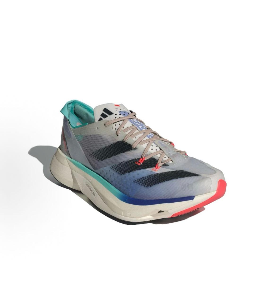 ADIDAS Серые текстильные кроссовки, фото 3