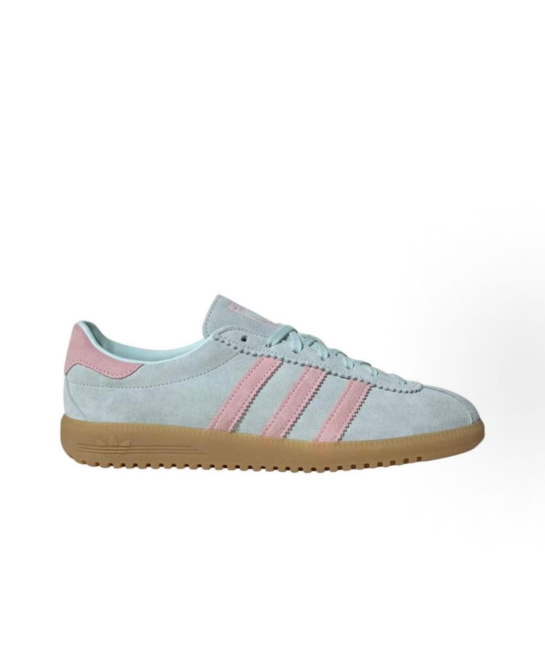 ADIDAS Голубые замшевые кроссовки, фото 5