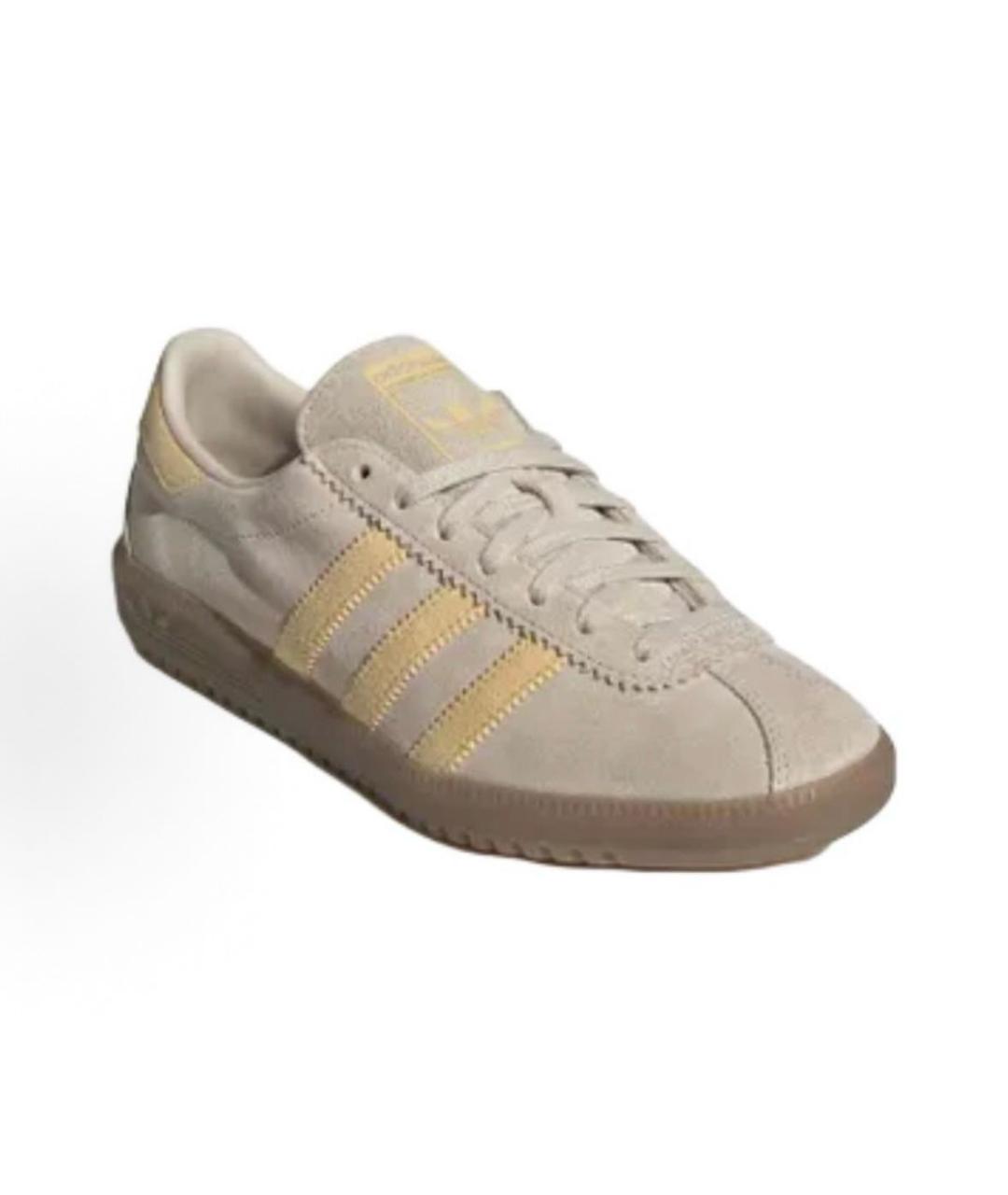 ADIDAS Бежевые замшевые кроссовки, фото 2