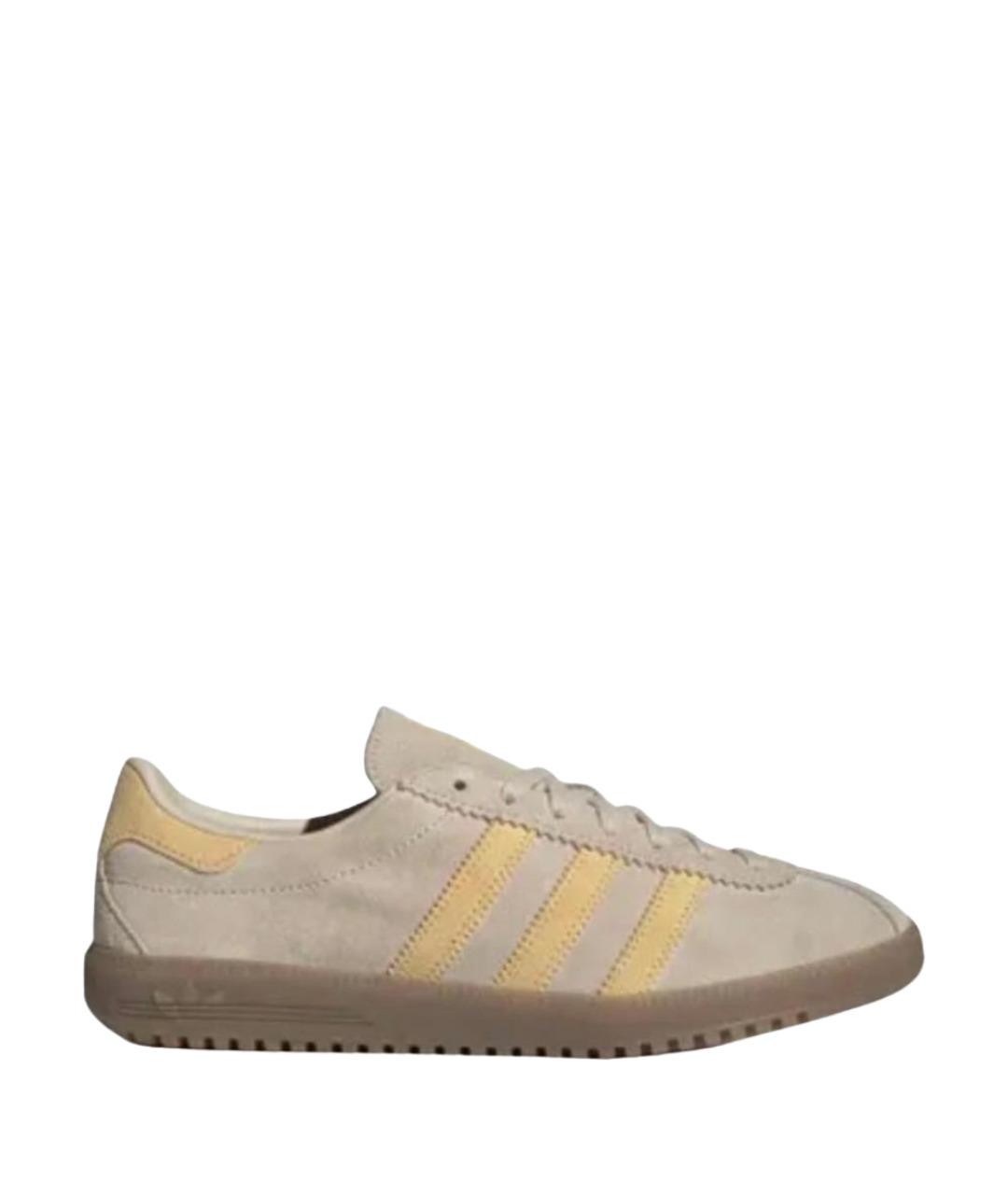ADIDAS Бежевые замшевые кроссовки, фото 1