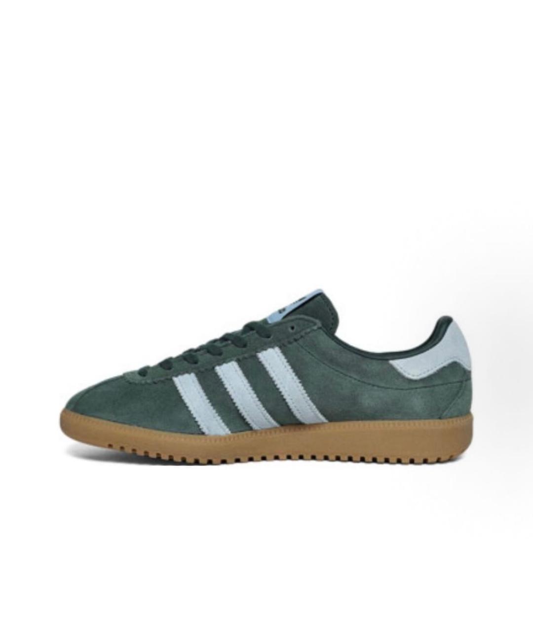 ADIDAS Зеленые замшевые кроссовки, фото 2