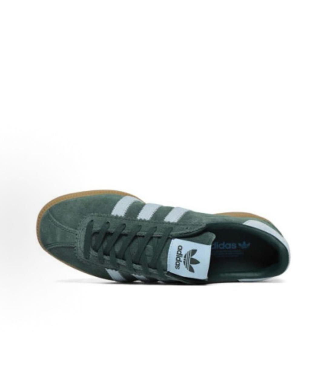 ADIDAS Зеленые замшевые кроссовки, фото 4