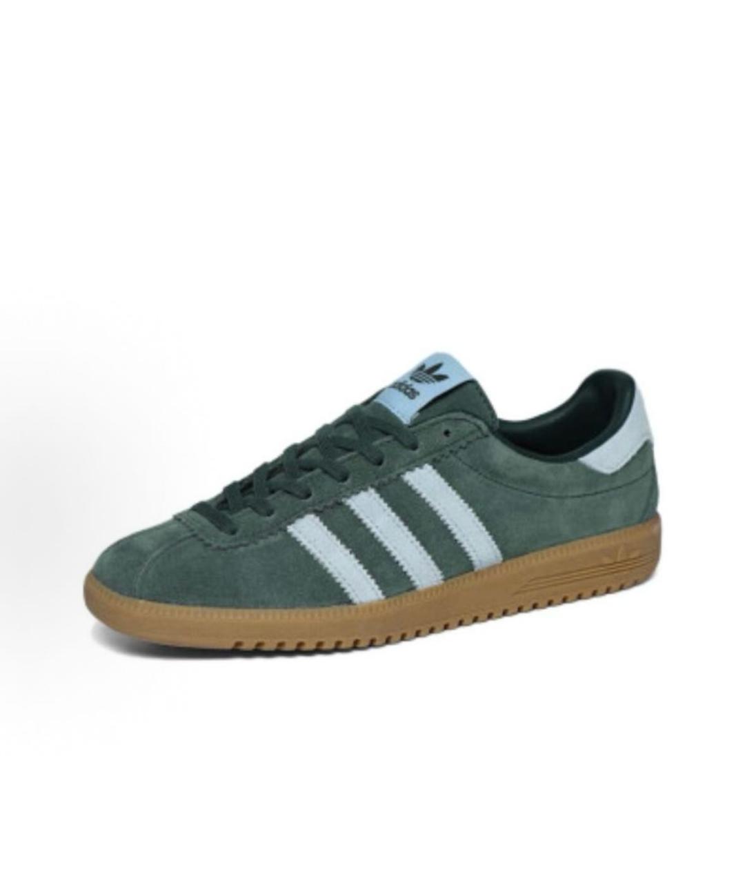 ADIDAS Зеленые замшевые кроссовки, фото 3