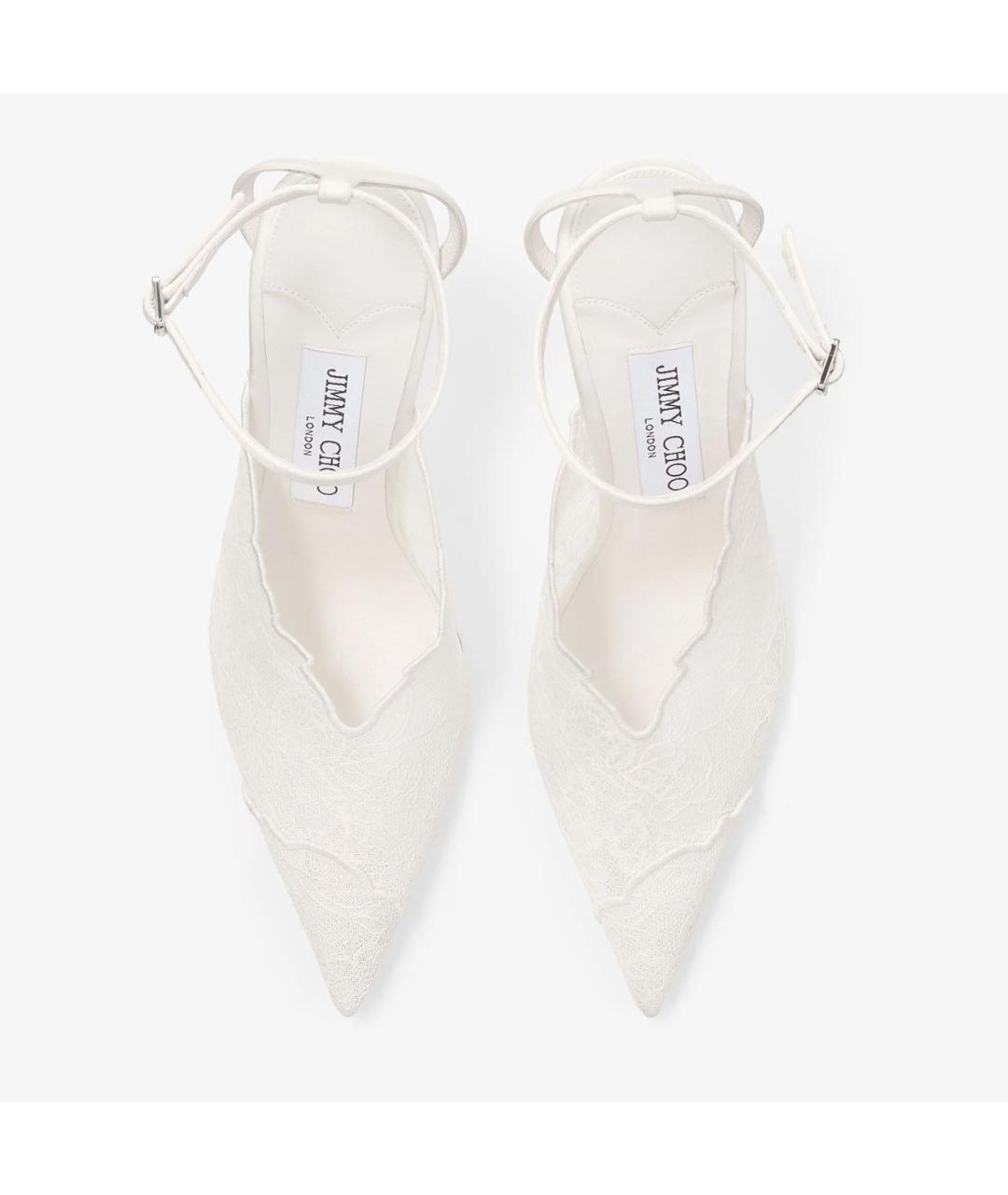 JIMMY CHOO Белые туфли, фото 4