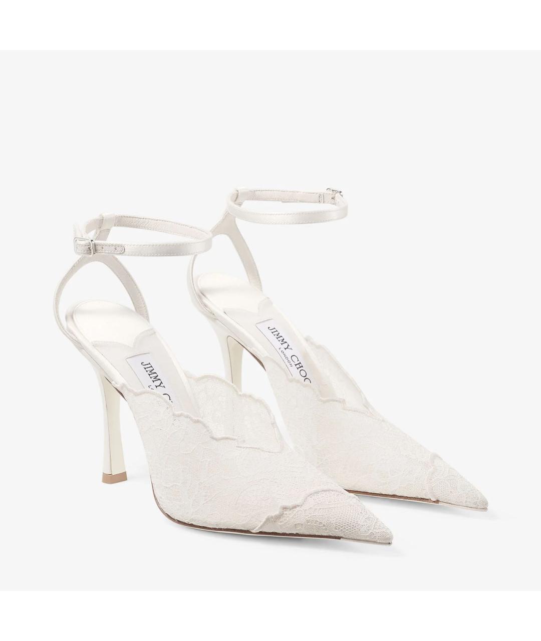 JIMMY CHOO Белые туфли, фото 2
