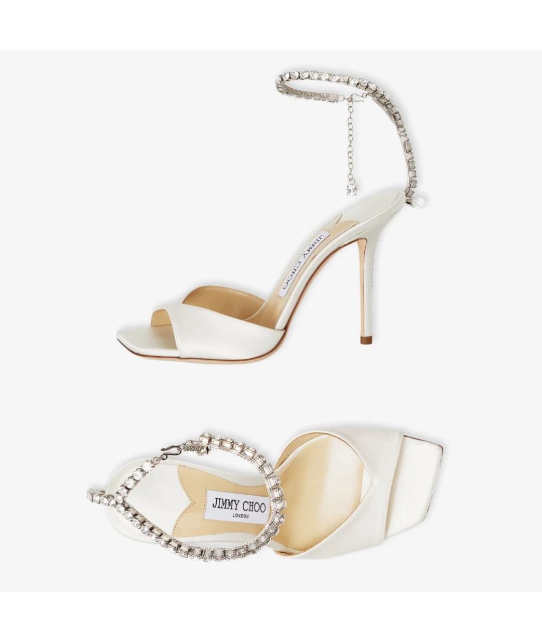 JIMMY CHOO Белые туфли, фото 5