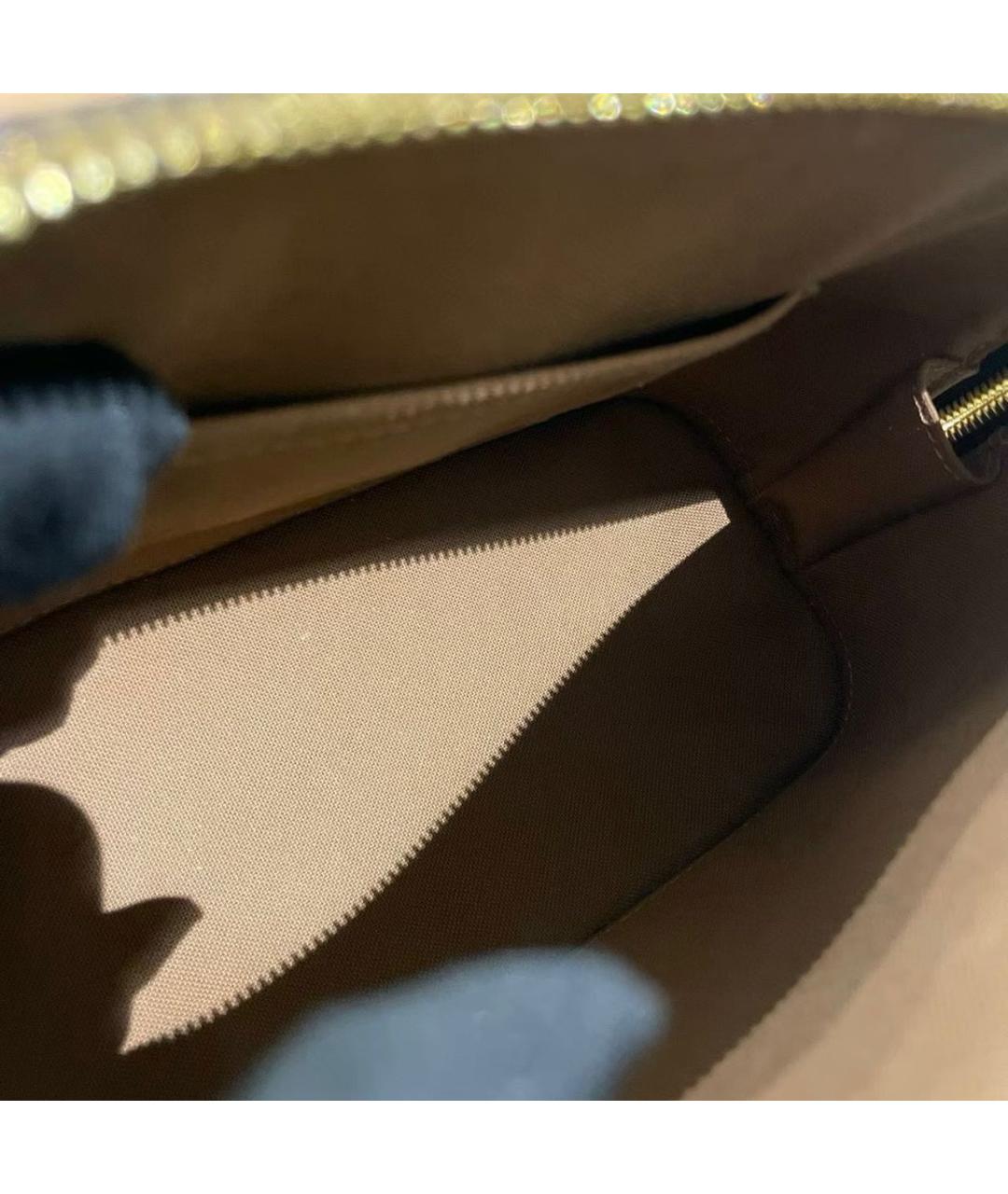 LOUIS VUITTON Коричневая сумка с короткими ручками из канвы, фото 7