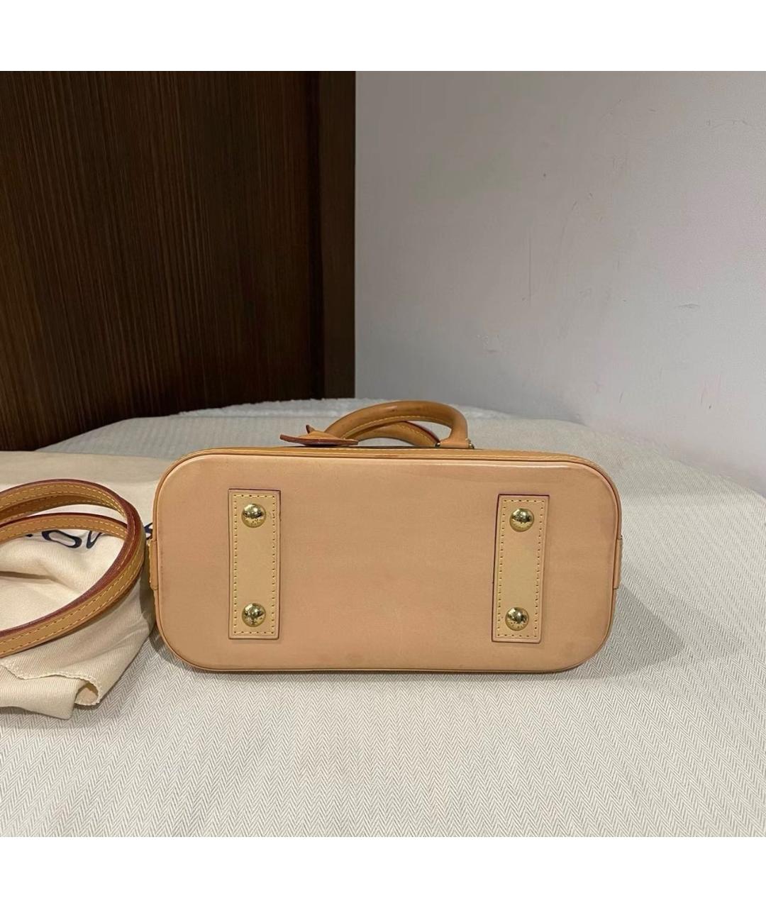 LOUIS VUITTON Коричневая сумка с короткими ручками из канвы, фото 4