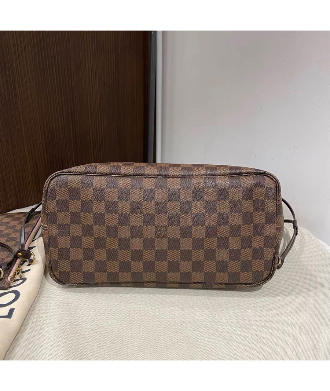 LOUIS VUITTON Коричневая сумка тоут из канвы, фото 4