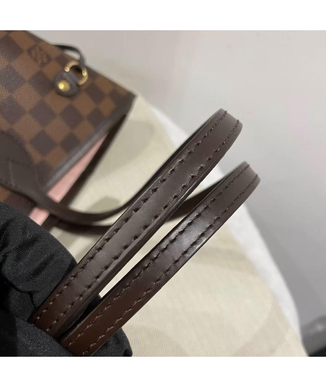 LOUIS VUITTON Коричневая сумка тоут из канвы, фото 8