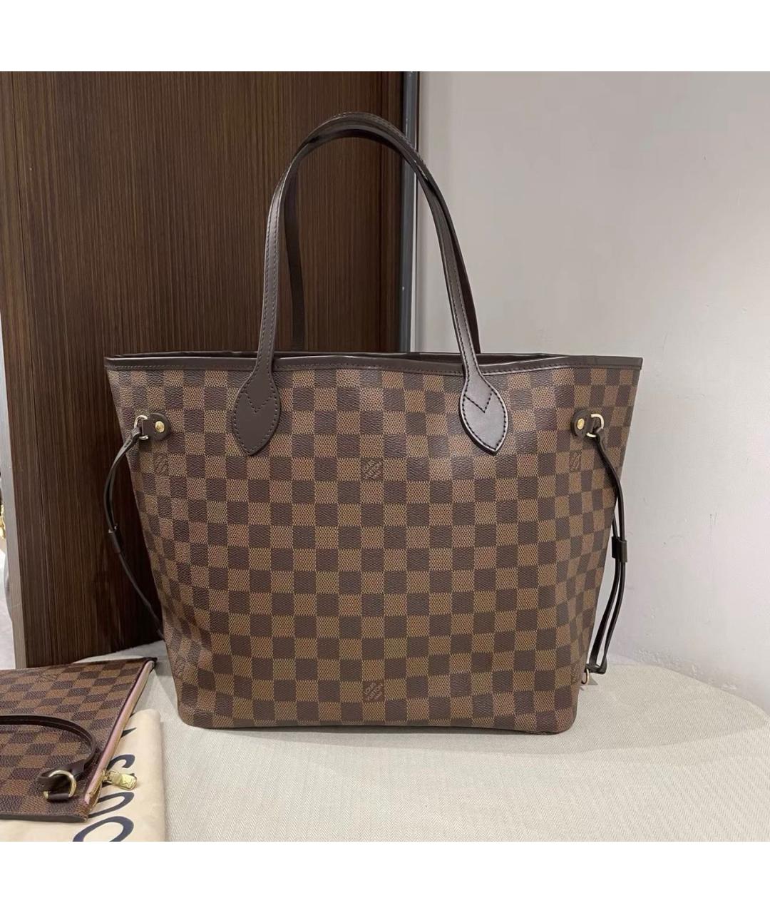 LOUIS VUITTON Коричневая сумка тоут из канвы, фото 2