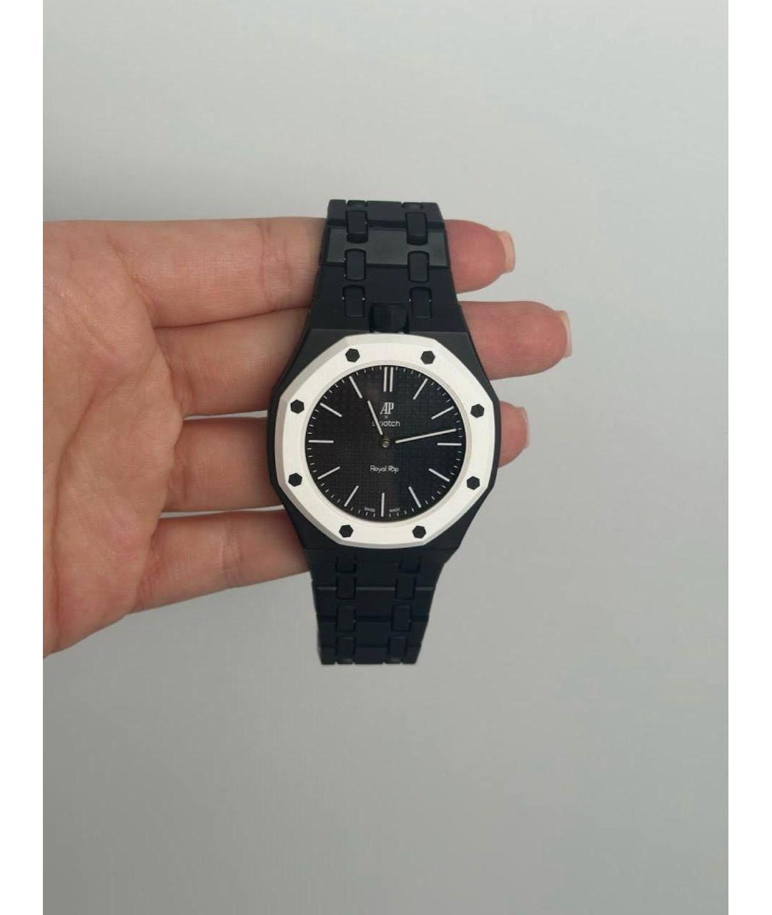 Swatch Черные часы, фото 4