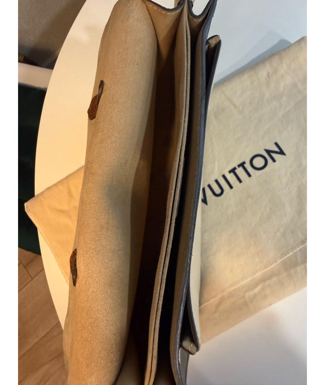 LOUIS VUITTON Коричневая сумка с короткими ручками из канвы, фото 4