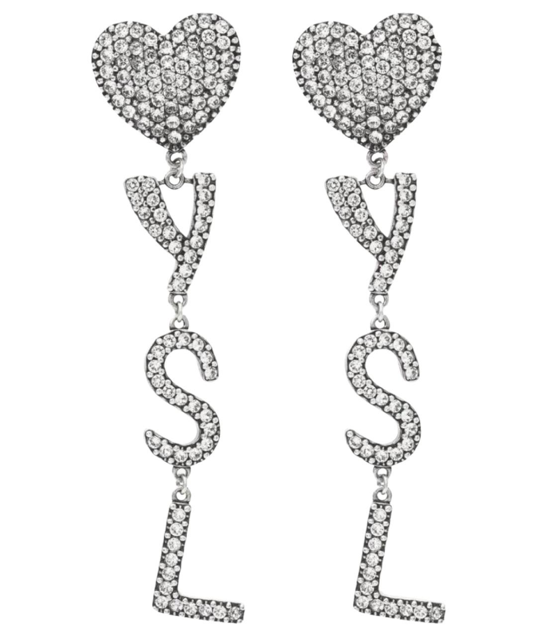 SAINT LAURENT Серебряные серьги, фото 1