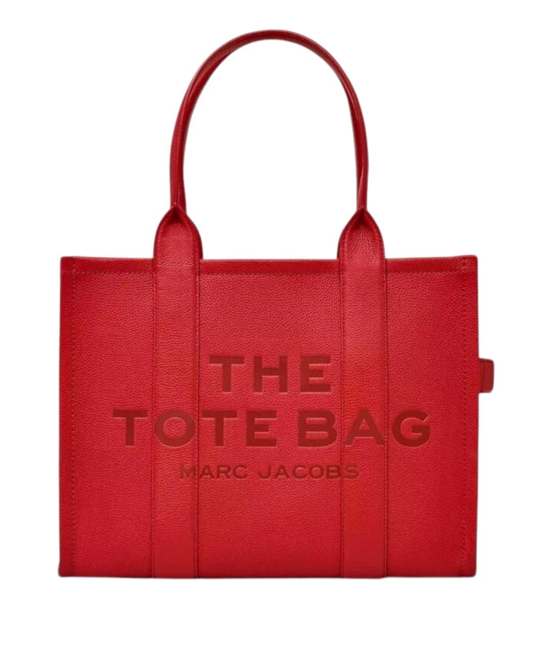 MARC JACOBS Красная кожаная сумка тоут, фото 1