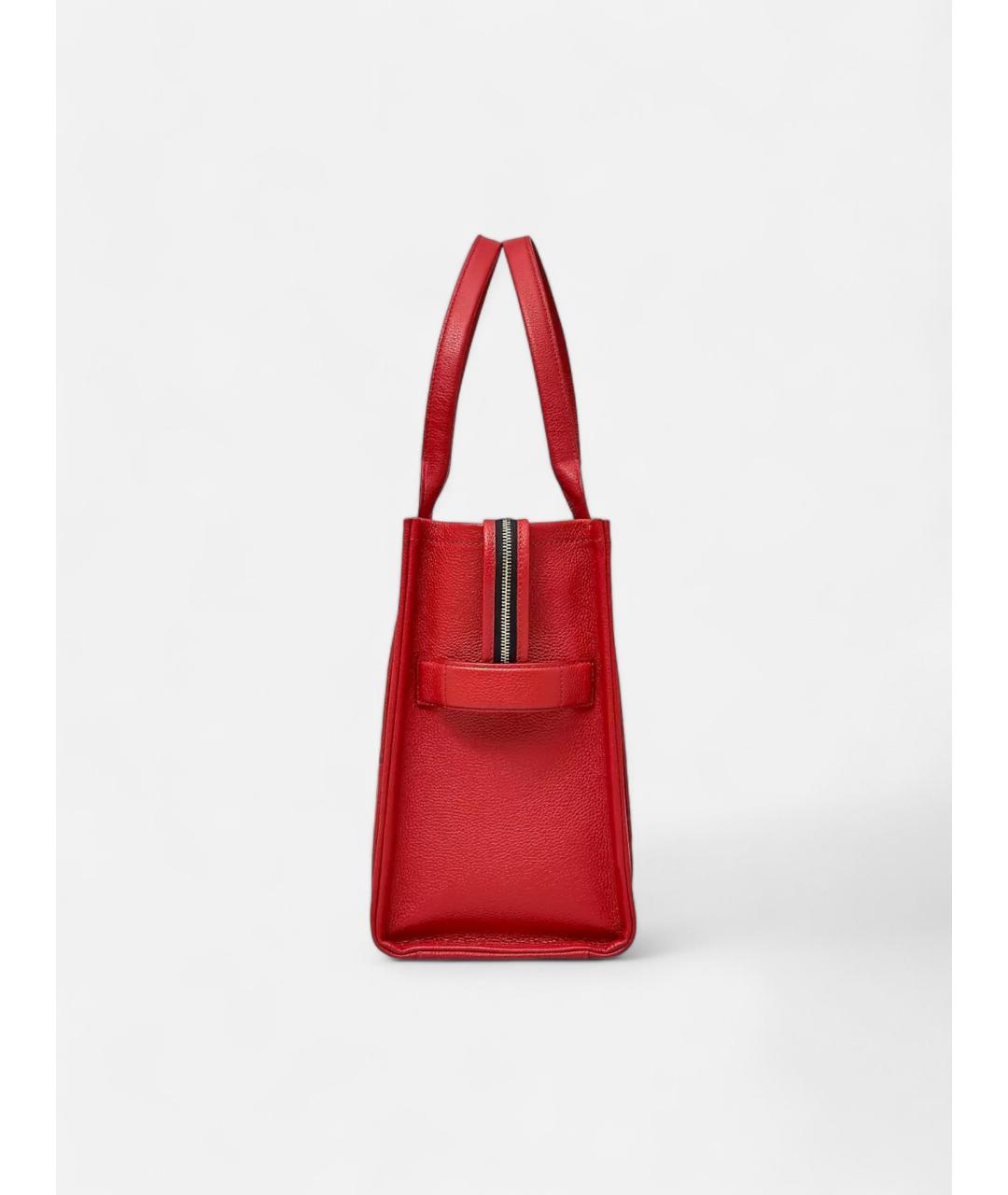 MARC JACOBS Красная кожаная сумка тоут, фото 2