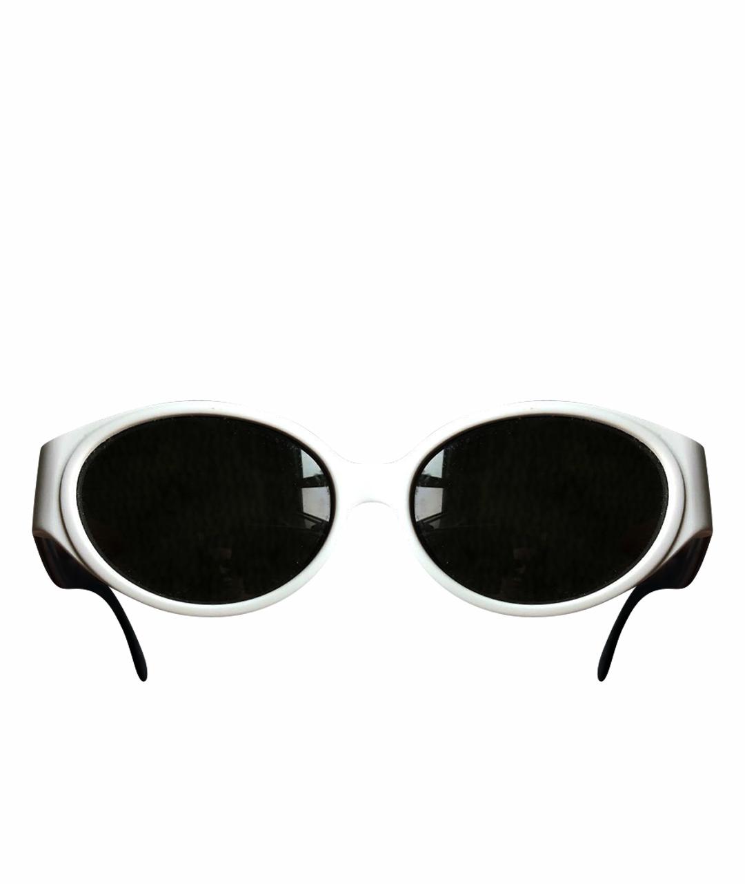 MOSCHINO Белые пластиковые солнцезащитные очки, фото 1