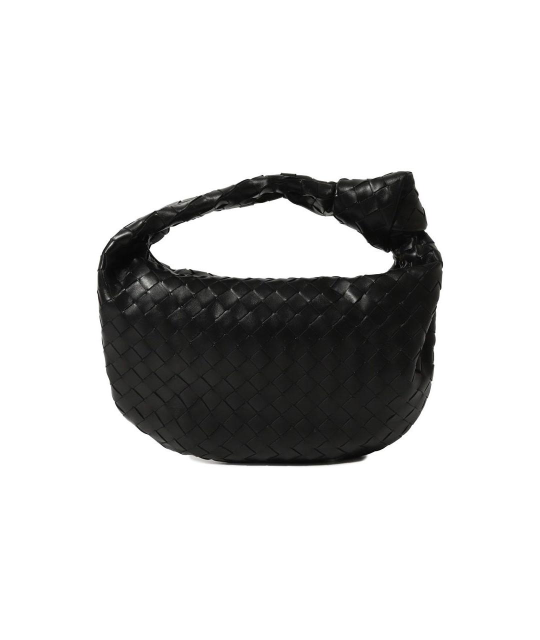 BOTTEGA VENETA Черная кожаная сумка с короткими ручками, фото 3