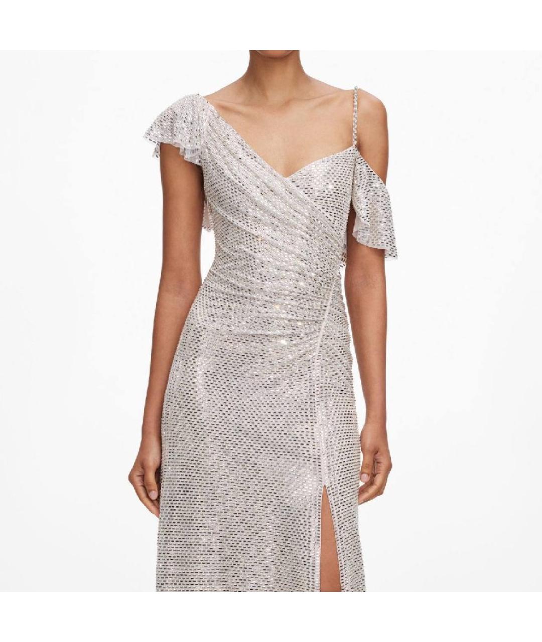 SELF-PORTRAIT Бежевое вечернее платье, фото 7